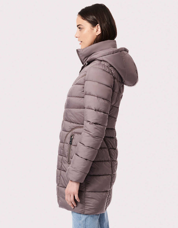 womens three in one puffer coat from bernardo fashions that is crafted with sustainable insulation