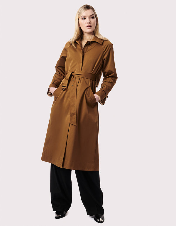 womens iconic functional long waterproof rain coat to keep you extra dry when it is raining