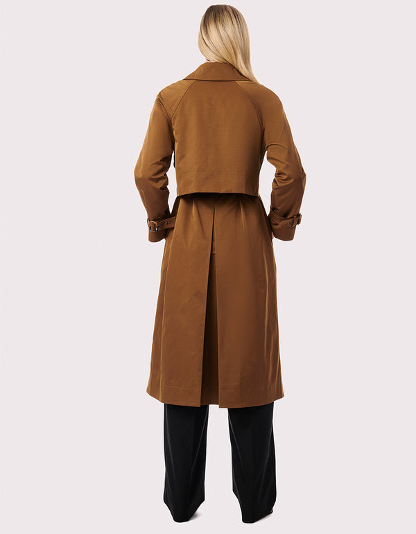 tasteful tan portabella colored fashionable rainwear that is timeless and smart looking for spring