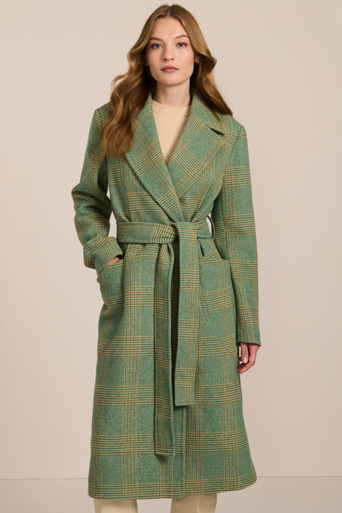 polished womens wool coat with functional patch pockets perfect for mastering a stylish business look