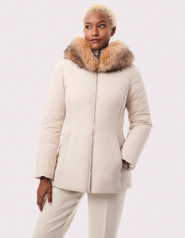warm winter jackets for women affordable and high quality made by Bernardo Fashions a sustainable clothing store