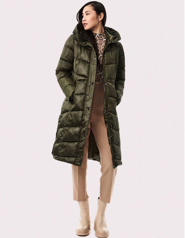 long green puffer coat for women winter wear essentials with a standout design and high fashion design