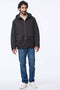 water resistant rain jacket for men with sleek silhouette hood and deep pockets for outdoor use