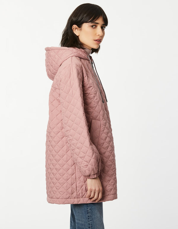 lite quilted womens coat made for lightweight layering as cool outerwear for women this 2023 available in light pink