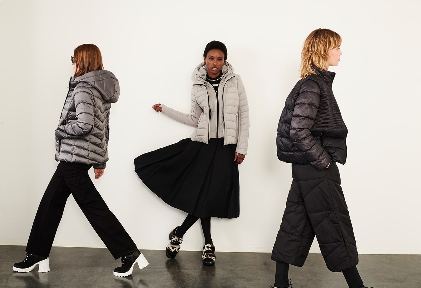 Bernardo Fashions' style of puffer coats and jackets