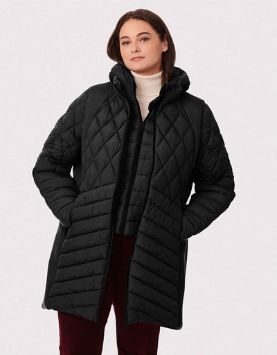 Bernardo Fashions - A true seasonal style statement, our Sleeping Bag  Walker Coat has dropped! Roomy by design with oversized quilting and extra  cozy sustainable details. . . . . #bernardo #bernardocoats #
