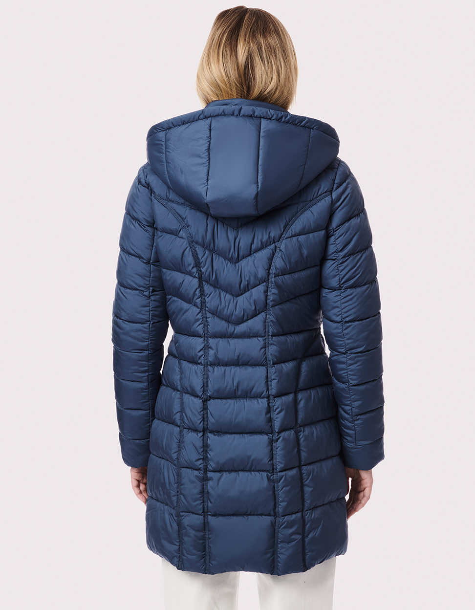 Fashion Coat for Women - 3-in-1 Puffer Coat - Smoke Blue - Bernardo