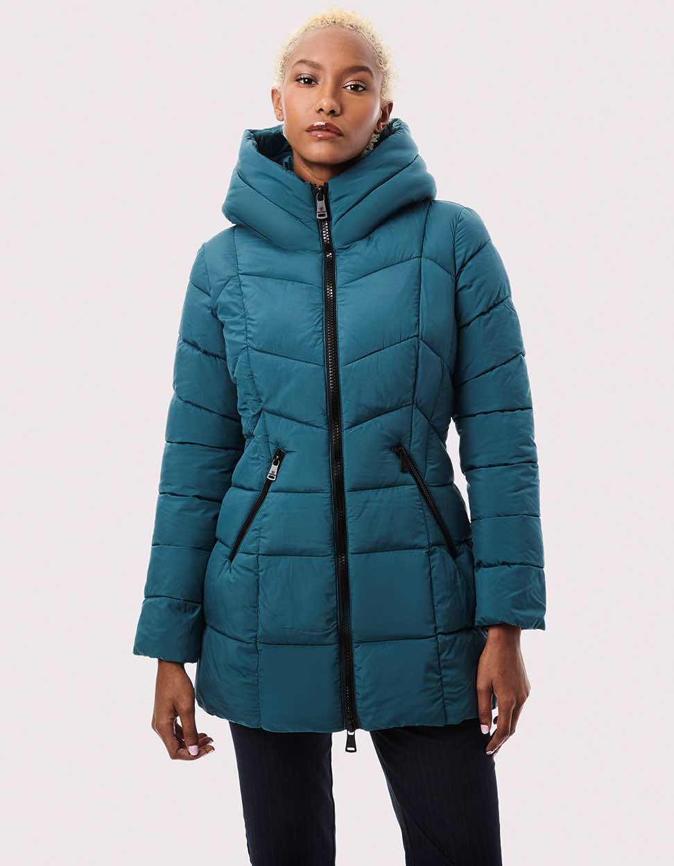 Fab Funnel Quilted Puffer Jacket