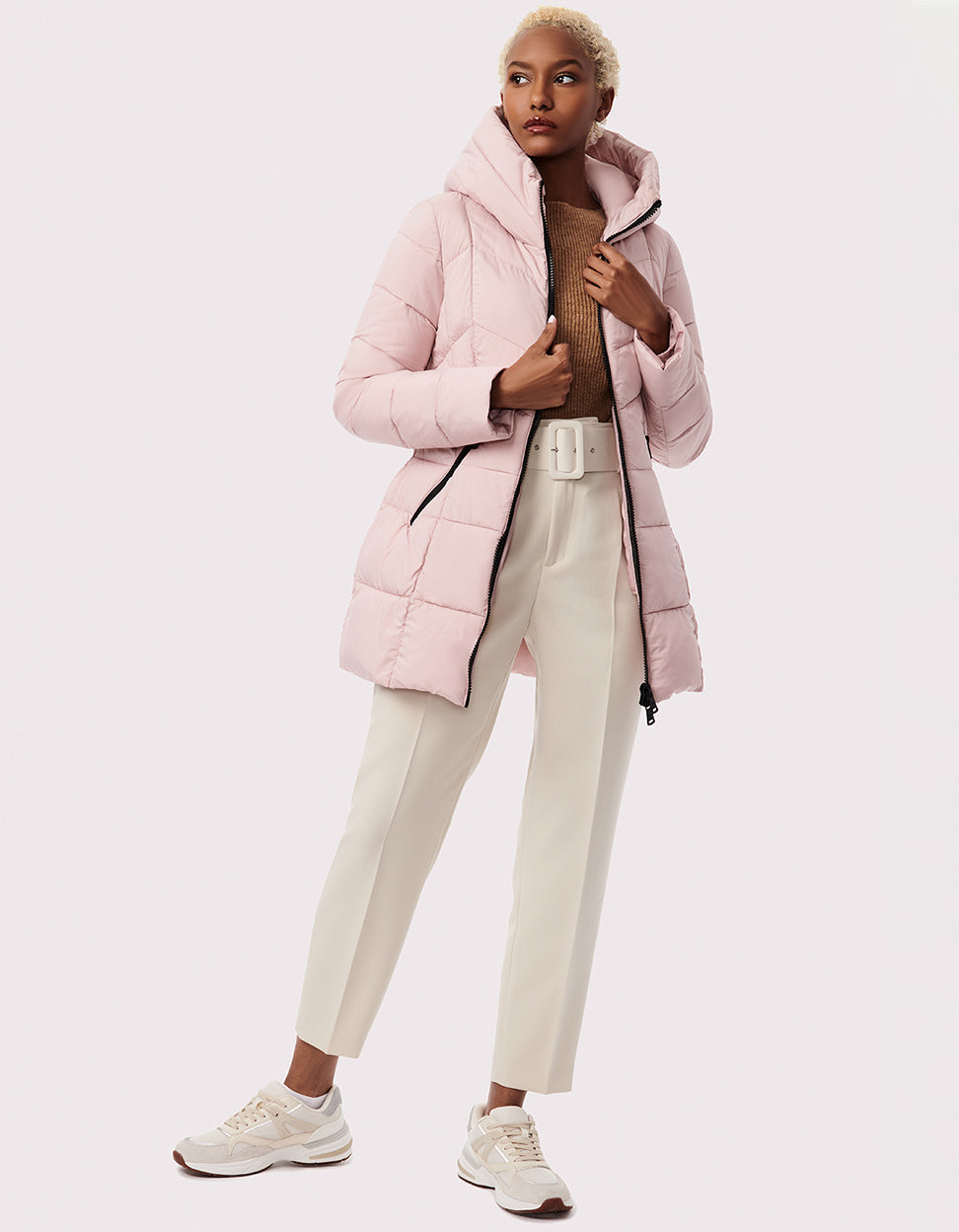 Dusty rose shop puffer jacket