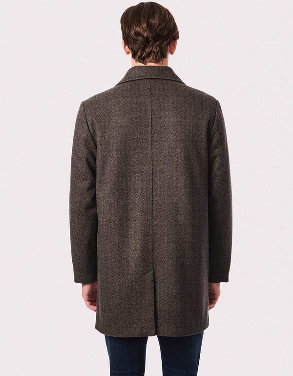 This warm wool jacket for men is good for fall, winter and on through spring. The relaxed fit makes layering easy.