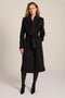 polished womens wool coat with functional patch pockets perfect for mastering a stylish business look