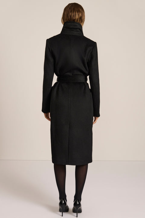 polished womens wool coat with functional patch pockets perfect for mastering a stylish business look