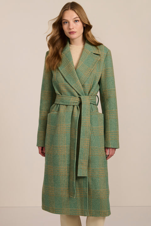 polished womens wool coat with functional patch pockets perfect for mastering a stylish business look