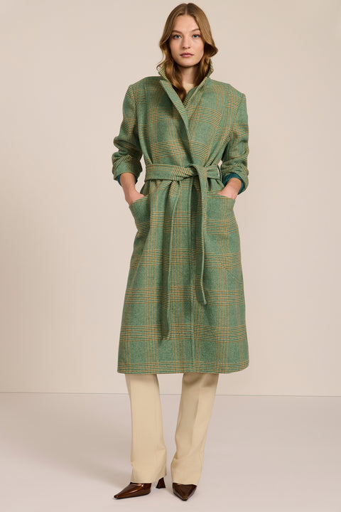 polished womens wool coat with functional patch pockets perfect for mastering a stylish business look
