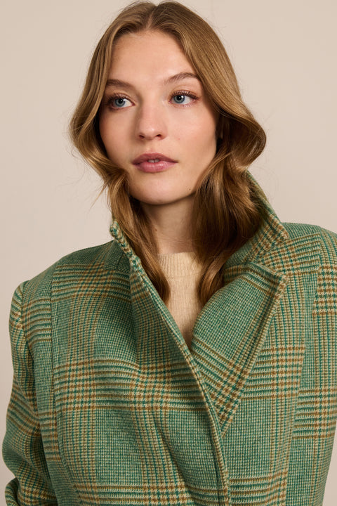 polished womens wool coat with functional patch pockets perfect for mastering a stylish business look