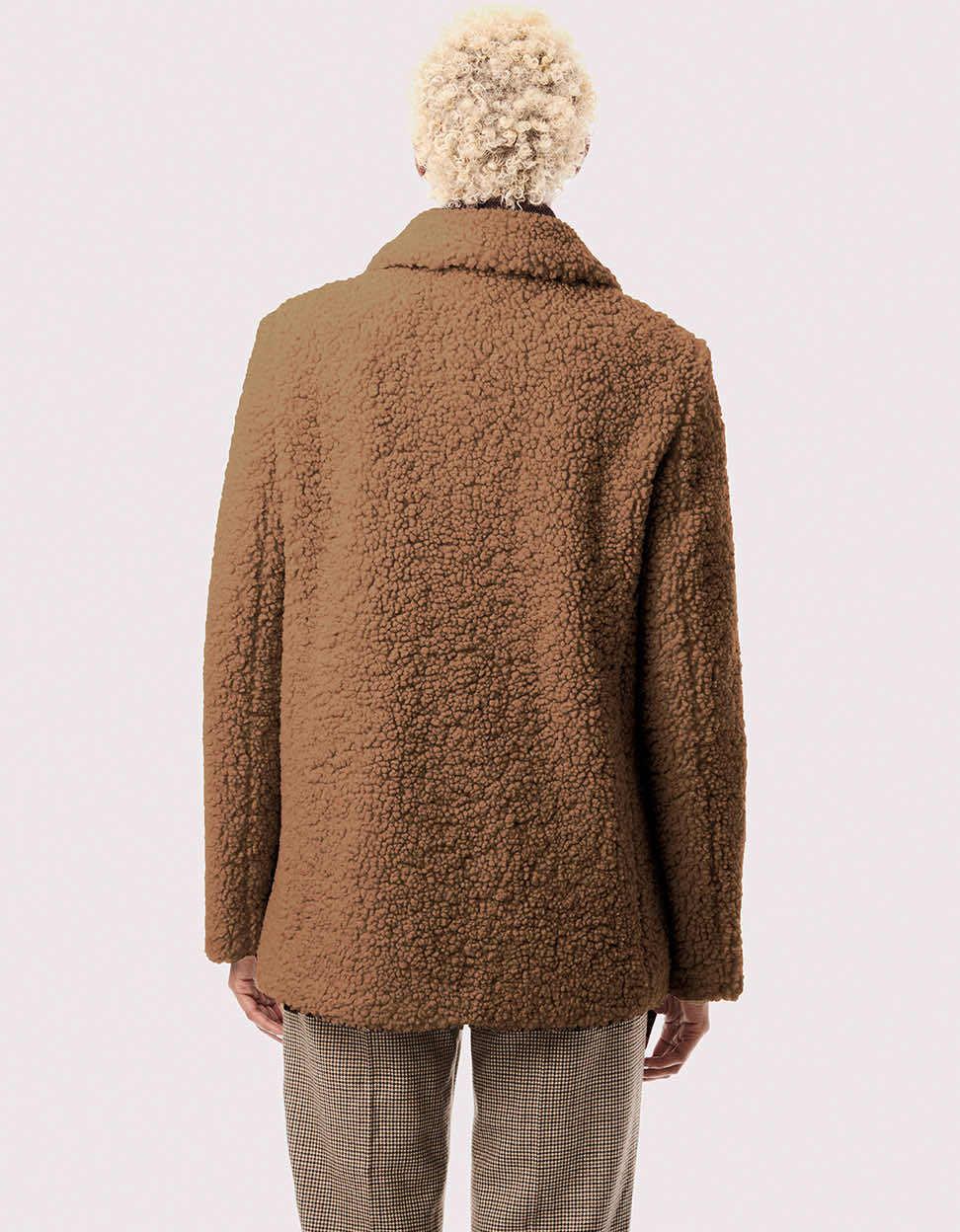 Teddy Vegan Fur Jacket - Brown - Bernardo