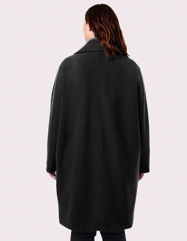 buy this must have plus size wool coat in a everyday professional design made by Bernardo Fashions