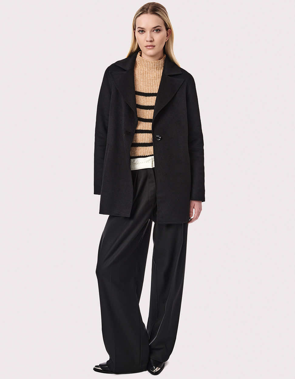 ella コート　黒 MARCIANO ELLA Double Breasted Coat ロングコート | GUESS(ゲス