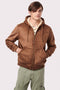 buy vegan fur hoodie jacket for men made from 100 percent polyester dry clean only