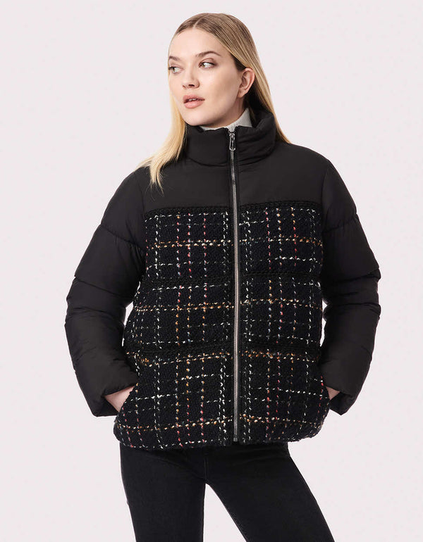 womens wool puffer combo that gives more warmth without the extra bulk and is a must have for 2023 fall outfit