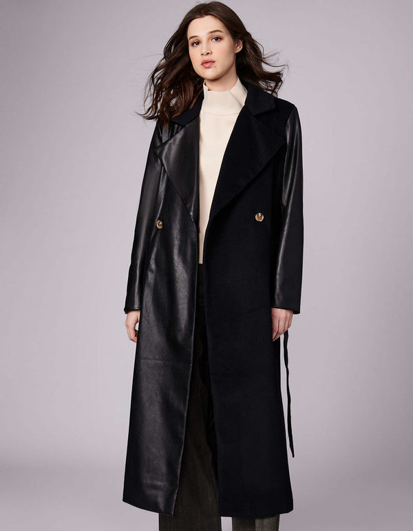 timeless wool blended coat with black side pockets perfect for phones or wallets while walking in business streets