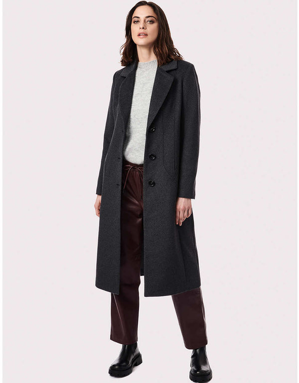 must have long buttoned wool outerwear with a traditional notch lapel for working ladies on the go