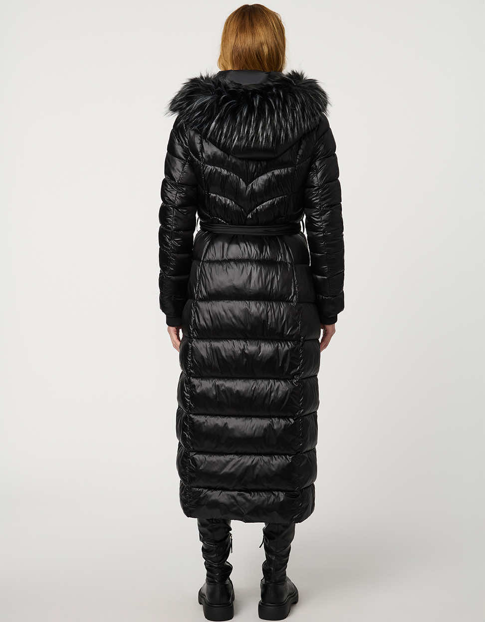 Jetsetter Vegan Fur Trim Long Puffer Coat – Bernardo
