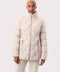 womens eggshells colored high quality outerwear that is functional yet futuristic from bernardo 2023