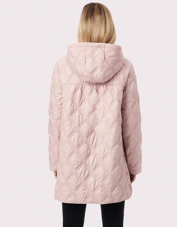 pink stylish puffer jacket simple outfit ideas for ladies easy to wear with snap buttons pinterest