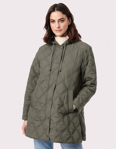 madewell quilted military jacket