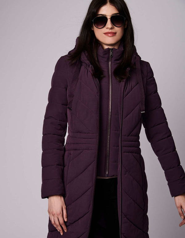 aesthetically pleasing and flattering double jacket for a stylish quick grocery trip for women