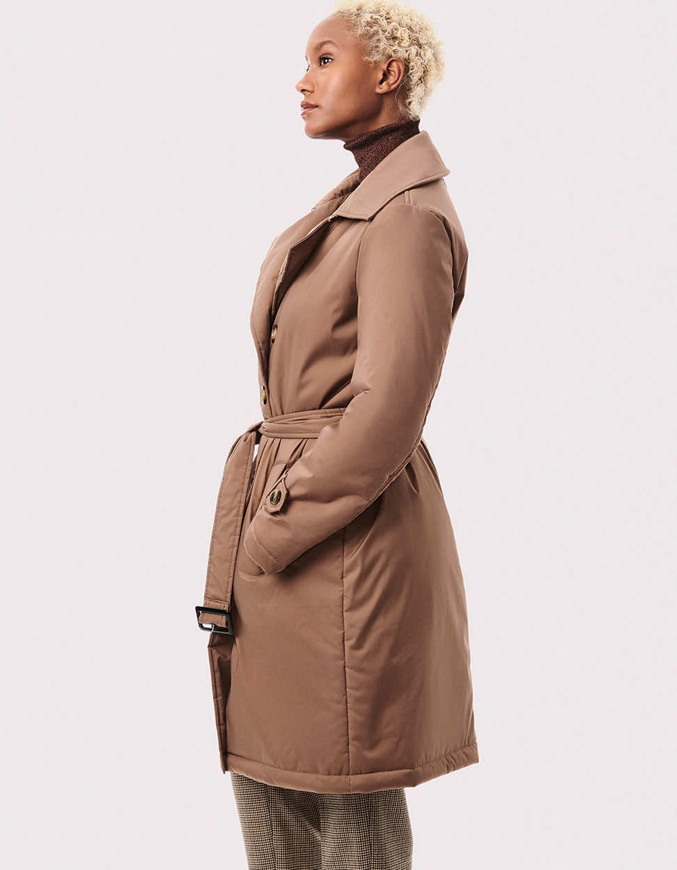 Calvin klein best sale belted puffer jacket