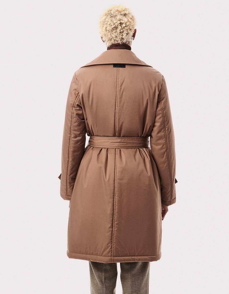 Effortless Belted Puffer Coat - Tan - Bernardo