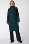 mid length teal classic wool coat for women exudes sophistication and relaxed fit silhouette for any occasion