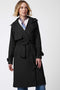 knee length cross over between a the classic trench coat and a modern rain coat for the modern woman