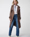 brown city friendly knee length trench coat for the on the go woman ready to brave the elements