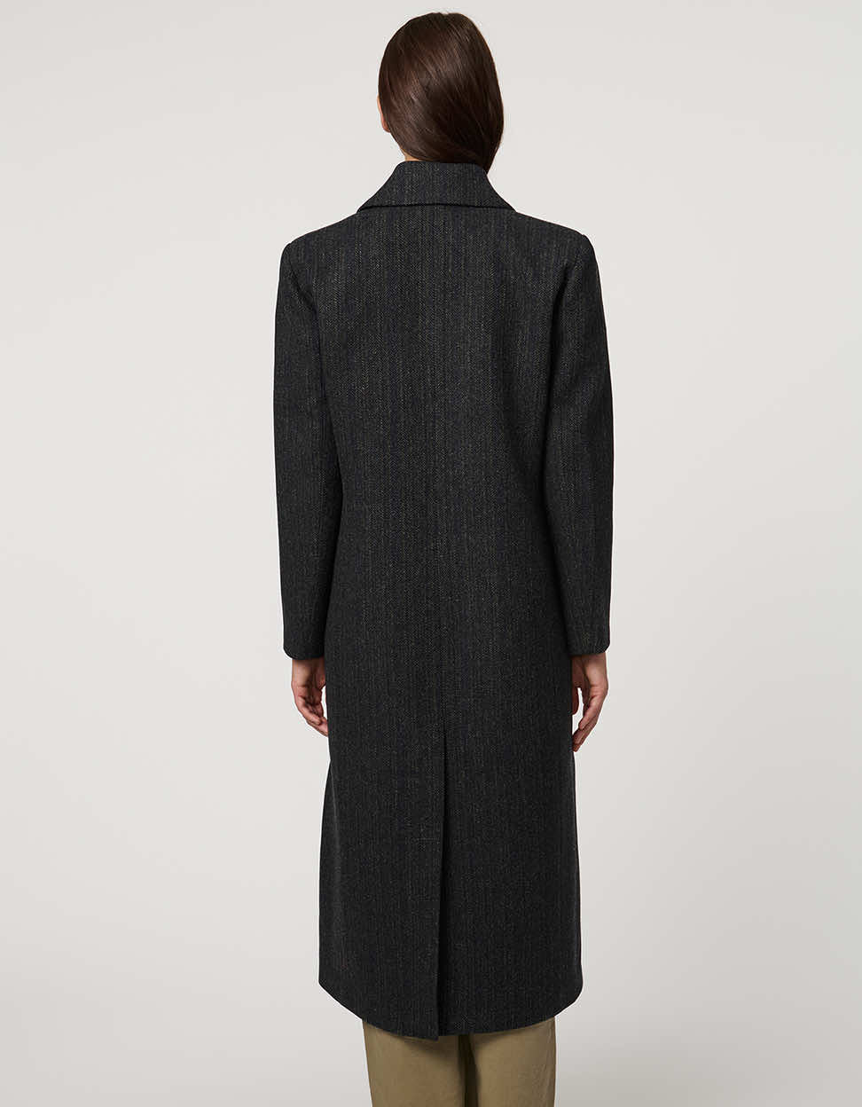 Bernardo Women's Prescott Herringbone Coat - Black - Long Coats Bernardo Women's Prescott Herringbone Coat - Black - Long Coats