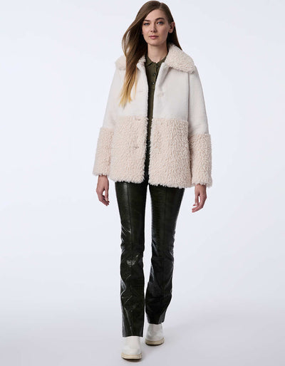 Bernardo borg faux fur jacket hotsell