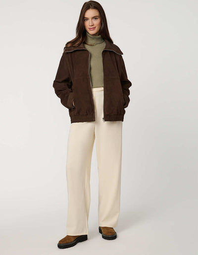 Maddox Suede Bomber - Bernardo