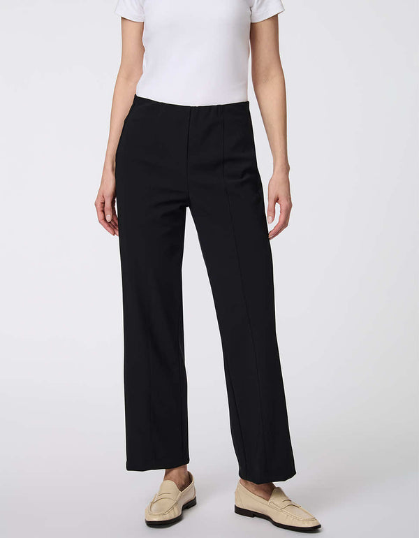 Transit Trouser Pant for women, wide-leg stretch gabardine pants with a polished look and pull-on design for all-day comfort.