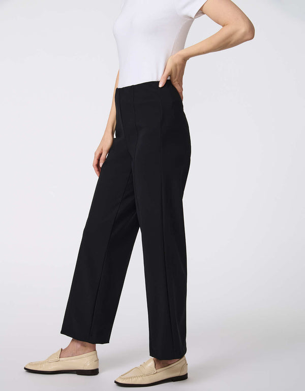 Transit Trouser Pant for women, wide-leg stretch gabardine pants with a polished look and pull-on design for all-day comfort.