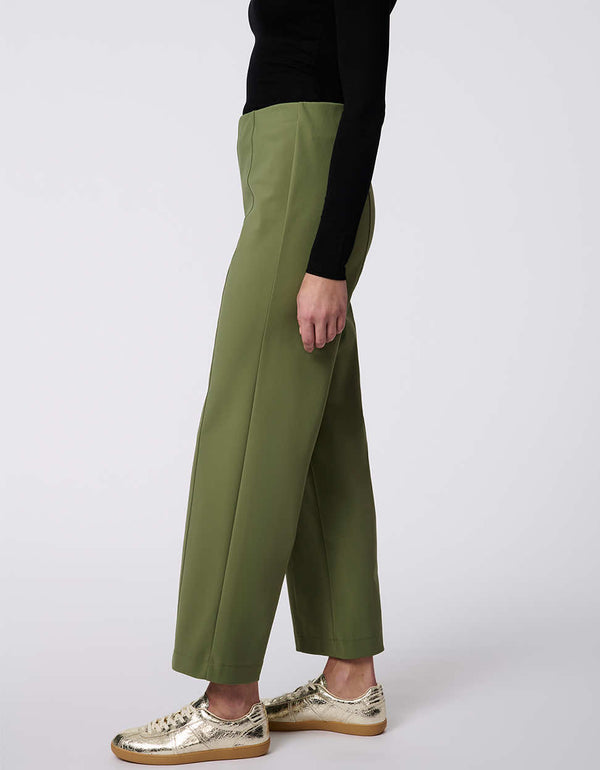 Transit Trouser Pant for women, wide-leg stretch gabardine pants with a polished look and pull-on design for all-day comfort.