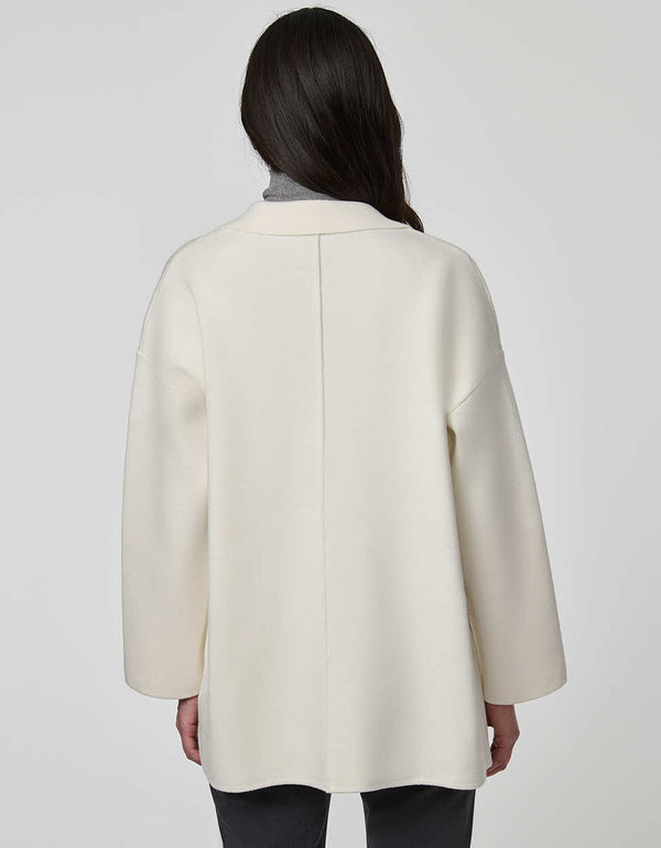 Women's Rowley Knit Blazer with soft knit finish, single-button closure, and patch pockets.