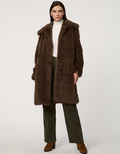 NOTRE emor　fluffy fur volume coat Whitman Faux Fur Coat - Bernardo