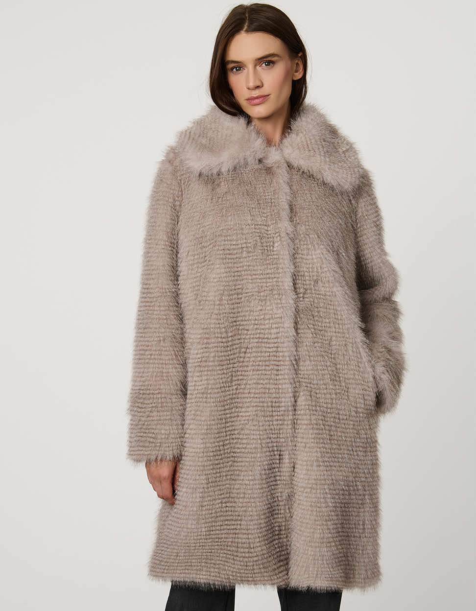 NOTRE emor fluffy fur volume coat fluffy fur volume coat notre emor