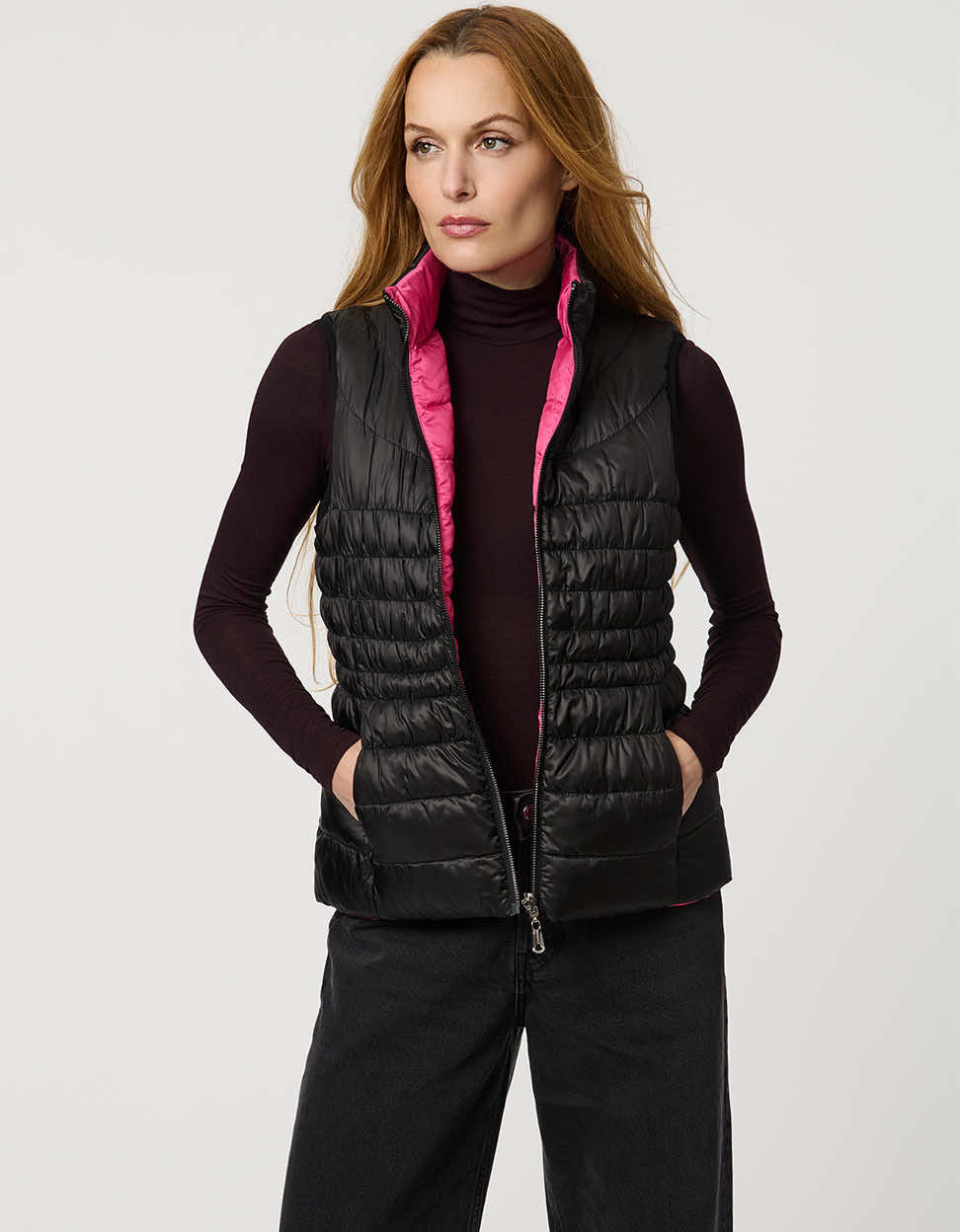 Breast Cancer Awareness Reversible Puffer Vest – Bernardo