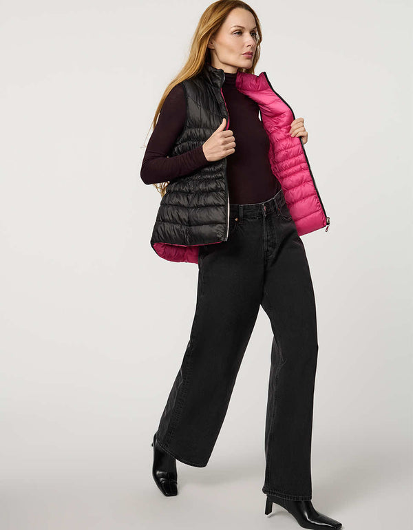 Breast Cancer Awareness Reversible Puffer Vest