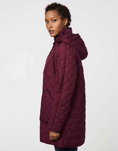 Everyday Quilted Puffer Jacket Cherry Lacquer