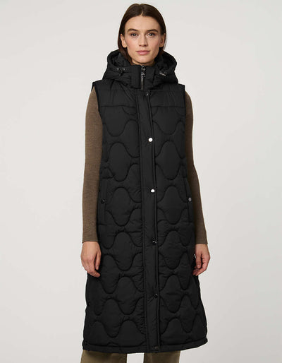 Long Walk Cozy Puffer Vest Black Bernardo - Main Image