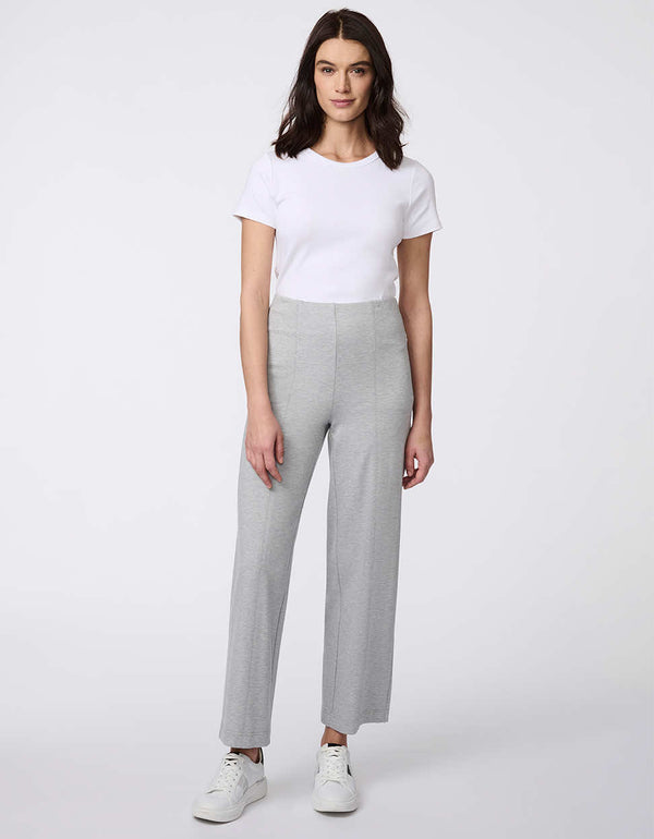 Anywhere Soft Pant for women, cropped straight-leg knit ponti trousers with a pull-on design for easy, polished wear.